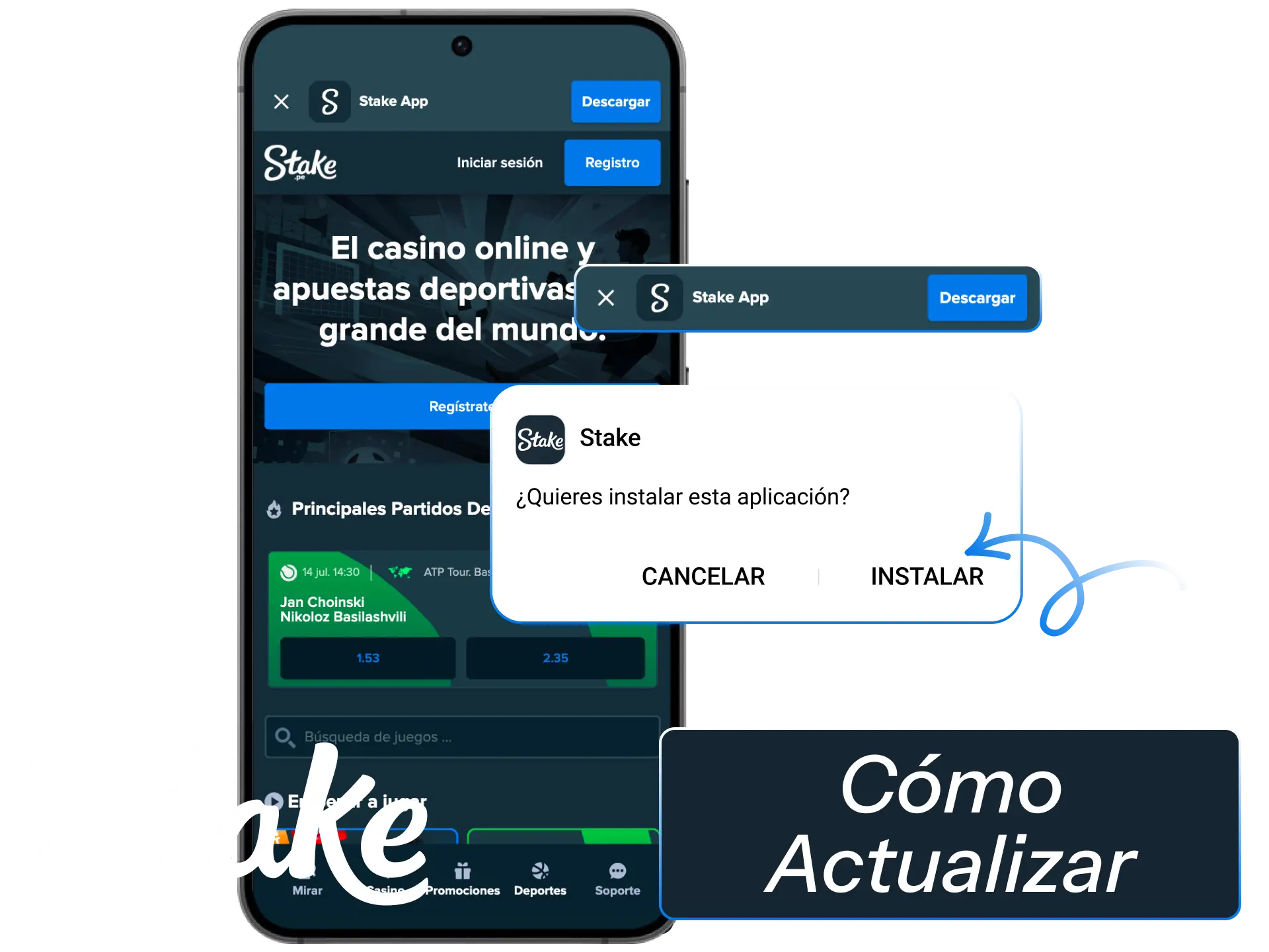 Aprende cómo actualizar el APK de tu App de Stake de forma sencilla.