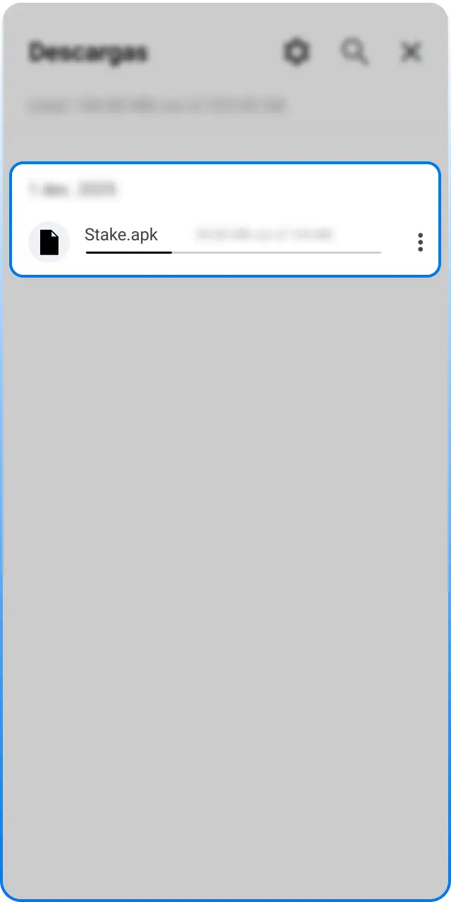 Activa las fuentes desconocidas para instalar la App de Stake en Android.