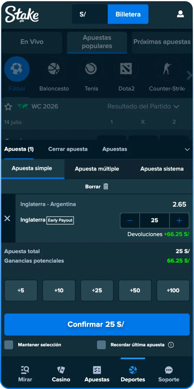 Comienza a apostar utilizando tu saldo con el bono de bienvenida de Stake.