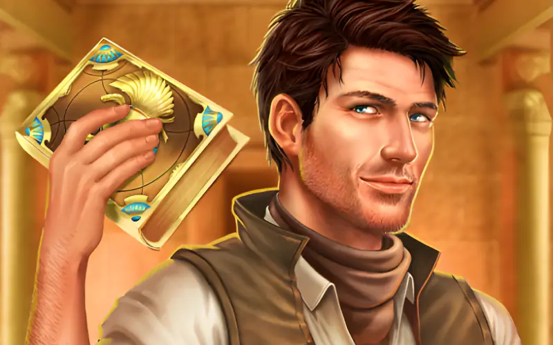 Explora los tesoros del antiguo Egipto en el juego Book of Dead en la App de Stake.