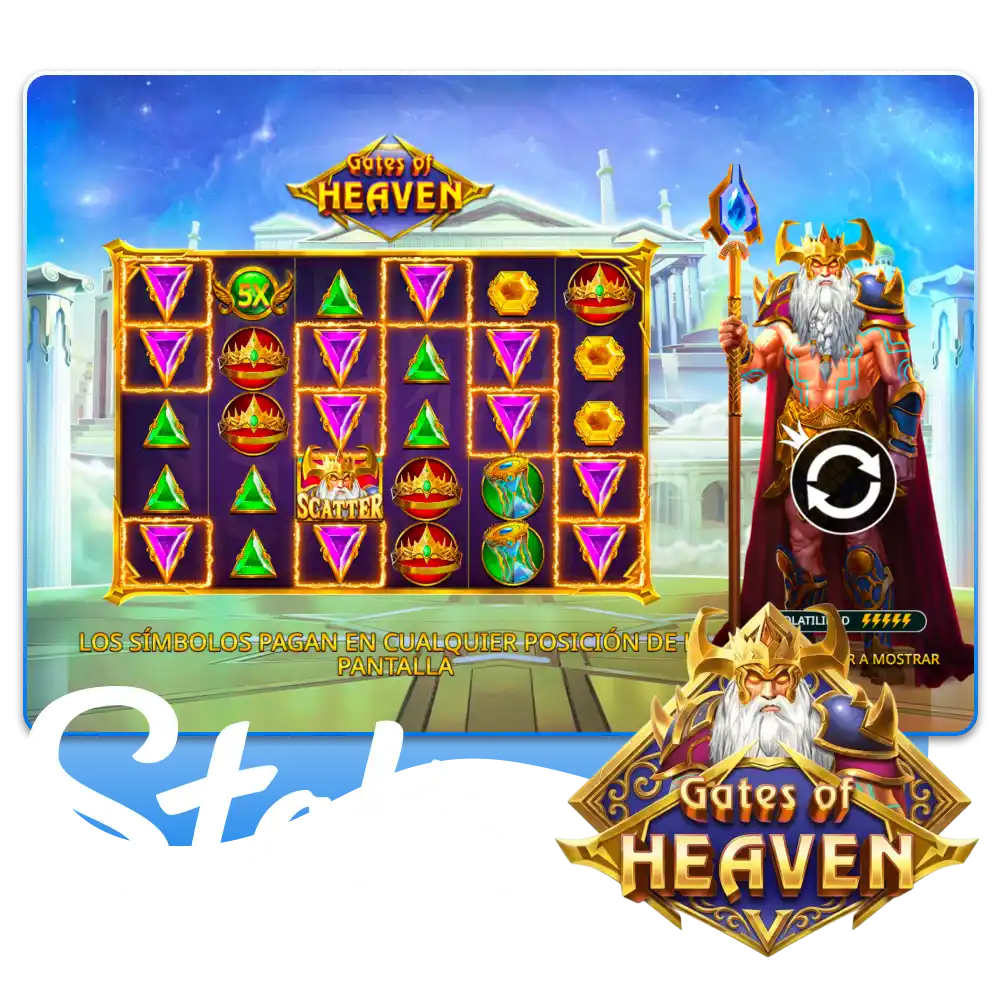 Empieza a jugar Gates of Heaven con dinero real en Stake Perú.
