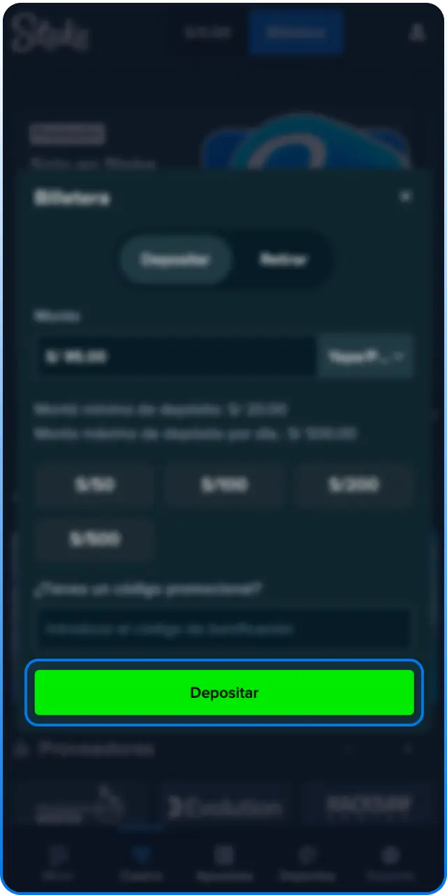 Realiza tu primer depósito de fondos y prepárate para Monopoly Live en Stake.