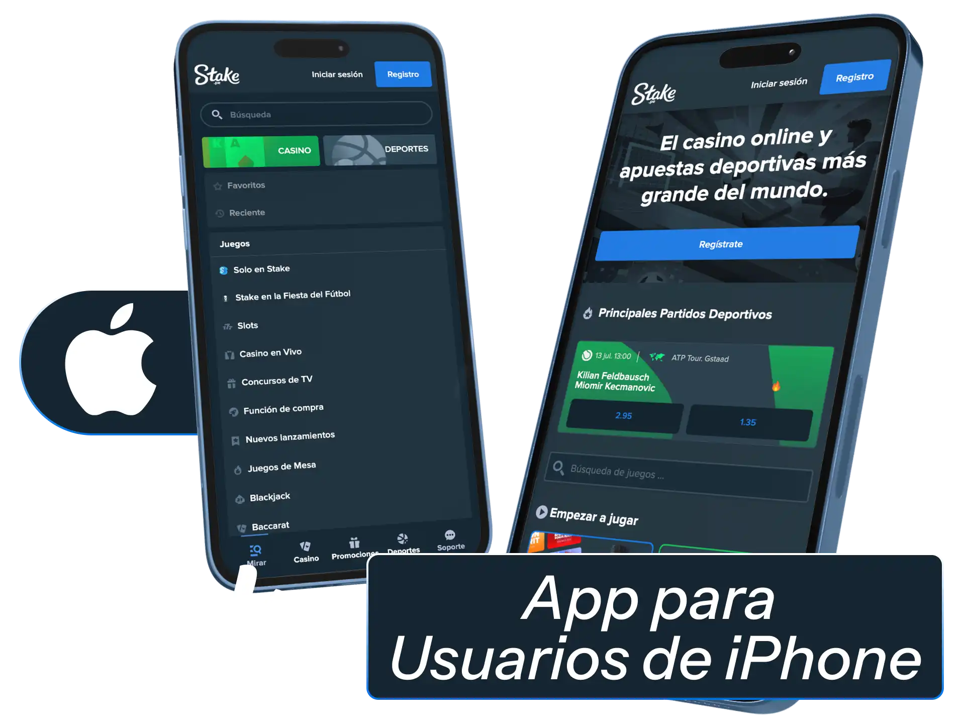 Disfruta de la app móvil de Stake optimizada para usuarios de iPhone.