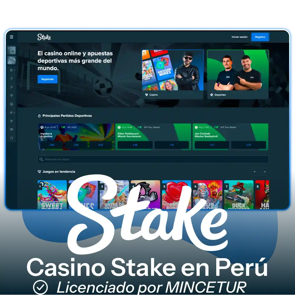 Regístrate en la plataforma oficial de Stake para disfrutar de las mejores apuestas deportivas y juegos de casino en Perú.