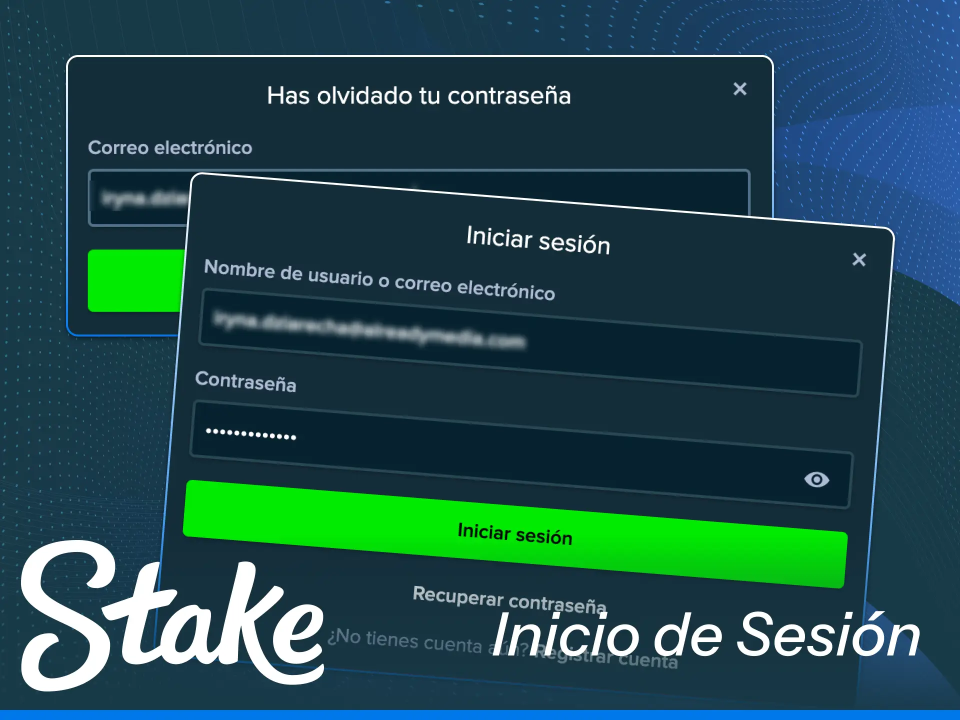 Inicia sesión en Stake y accede al instante a tus deportes preferidos.