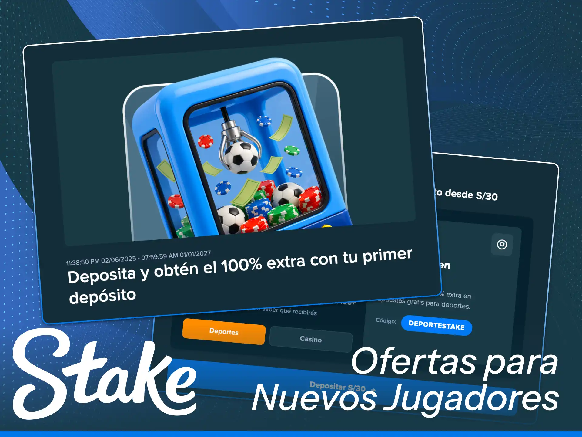 Aprovecha las promociones de bienvenida de Stake para nuevos usuarios en Perú.