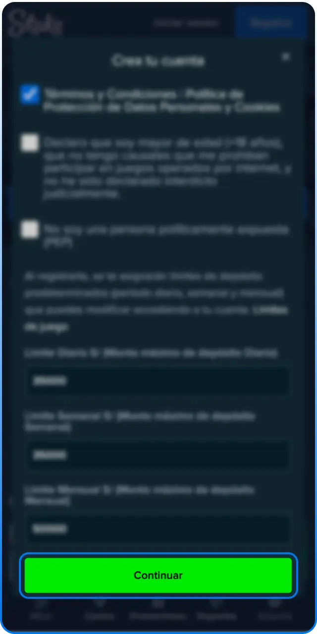 Verifica tu correo de contacto para activar el registro en Stake.